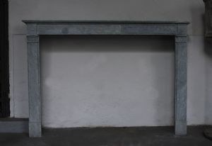 Bardiglio marble fireplace